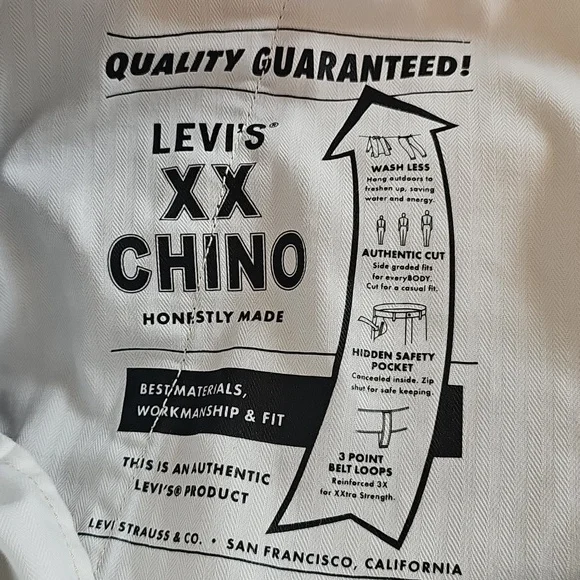 Levi's Blue XX Chino Stay Loose Pants 36x32 - Picture 14 of 15